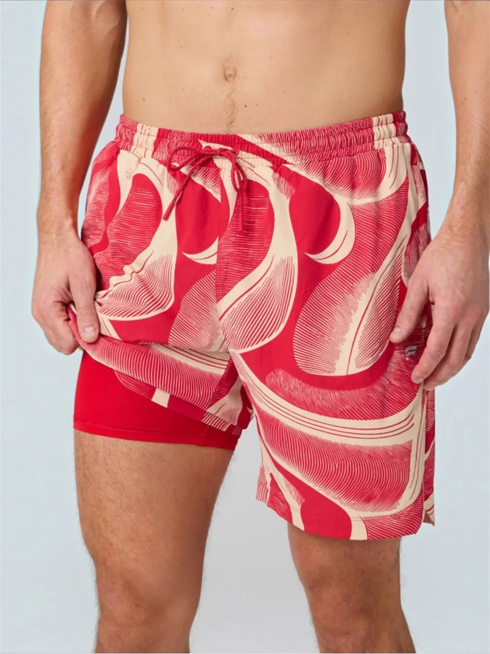 Fabletics The Swim Trunk 7in | Red | L 🆕